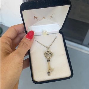 Kay Jeweler’s Open Heart Key Necklace